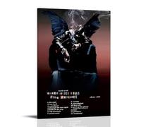 Poster imperméable Birds in The Trap Sing McKnight par Travis Scott - Décoration murale pour salon, chambre à coucher, maison, bureau et préparation de cadeaux exquis à offrir aux gens 20 x 30 cm