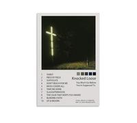 Poster imperméable Knocked Loose You Won't Go Before You're Supposed To - Décoration murale pour salon, salle de bain, cuisine - Impression moderne - Facile à nettoyer - 30 x 45 cm