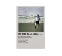 Poster imperméable My Head Is An Animal by Of Monsters And Men - Impression d'intérieur imperméable - Résistante à l'humidité - Facile à installer et à la décoloration - Style sans cadre 20 x 30 cm