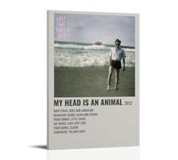 Poster imperméable My Head Is An Animal by Of Monsters And Men- Impression murale imperméable - Résistante à l'humidité - Facile à installer et à la décoloration - Style cadre 30 x 45 cm