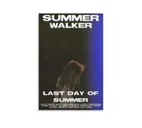 Poster imperméable « Summer Walker Last Day of Summer » - Impression murale imperméable - Résistante à l'humidité - Facile à installer et à la décoloration - Style sans cadre (60 x 90 cm)