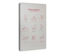Poster imprimé chat Yoga Asana Wall Art