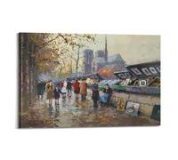 Poster imprimé Edouard Cortes Painter Works (bouquinistes) - Art mural - Décoration d'intérieur - 40 x 60 cm