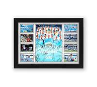 Poster imprimé Manchester City 2024 Premier League Champions - Édition limitée - Cadeau pour les fans - Marchandises souvenirs de collection (sans cadre, A4 (30 x 21 cm)