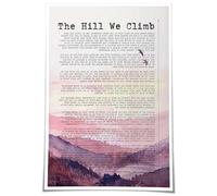 poster Inaugural Poem The Hill We Climb Poster - by Amanda Gorman, Wall Art for Unity & Hope, Graduation Gift(Unframed,12x18inch(30x45cm))