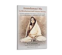 Poster indien du Bengale Saint Anandamayi Ma - Impression sur toile - Décoration d'intérieur - 20 x 30 cm