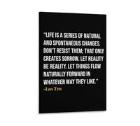 Poster inspirant avec citation de Lao Tzu 50 x 75 cm