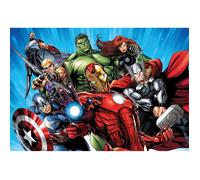 Poster intissé - MARVEL - Avengers - Rouge - 160 cm x 110 cm - Décoration murale