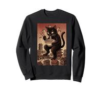 Poster Japonais Amusant Chat Ramen Japonais Kawaii Anime Sweatshirt