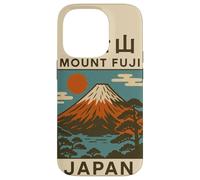 Poster Japonais Sympa du Mont Fuji Visit Asia Tourism Coque pour iPhone 14 Pro
