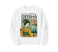 Poster Japonais Vintage Geisha Art Kyoto Asie Cool Sweatshirt