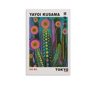 Poster japonais Yayoi Kusama Art Poster traditionnel japonais Décoration murale Poster asiatique Art japonais Poster japonais sur bois Poster 8 Impression sur toile Décoration murale Peinture pour la