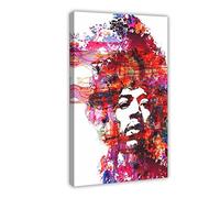 Poster Jimi Hendrix (30) sur toile - Décoration de chambre à coucher - Paysage sportif - Décoration de bureau - Cadeau - Décoration murale - Peintures pour salon et chambre à coucher - Style cadre -