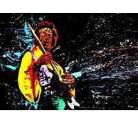 Poster Jimi Hendrix Abstract Color Wall Art