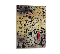 Poster Joan Miró - Impression sur toile représentant un bel oiseau explique l'inconnu des amoureux - 50 x 75 cm