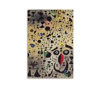 Poster Joan Miró représentant un bel oiseau explique l'inconnu des amoureux - Décoration murale - 30 x 45 cm