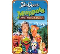 Poster John Denver et les Muppets : Rocky Mountain Holiday - 20,3 x 30,5 cm - Plaque en métal vintage pour maison, bar, pub, garage, décoration de cinéma