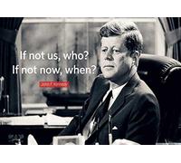 Poster John Fitzgerald Kennedy JFK Citation Président américain wall art