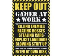 Poster KEEP OUT - GAMER AT WOR + un joli emballage cadeau G