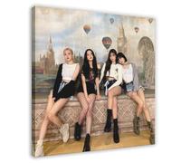 Poster Kpop Blackpink 36, impression sur toile, décoration murale, peintures pour salon, chambre à coucher, style cadre, 30 x 30 cm