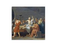 Poster La Mort de Socrate - Jacques-Louis David - Décoration murale - 50 x 50 cm