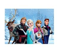 Poster - La Reine des Neiges - Multicolore - 155CM X 115CM - Décoration murale enfant