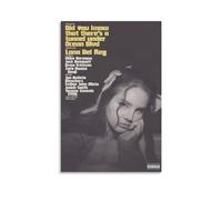 Poster Lana Del Rey « Did You Know That There's A Tunnel Under Ocean Blvd » - Couverture de l'album - Peinture décorative sur toile - Affiches murales et d'art moderne pour chambre à coucher - 30,5 x