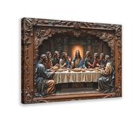 Poster « Last Cène » - Aquarelle - Style Jésus - Bible spirituelle - Décoration murale pour la maison chrétienne ou le bureau