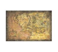 Poster Le Seigneur des Anneaux Carte de la Terre du Milieu