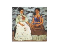 Poster Les deux Fridas (1939) de Magdalena Carmen Frida Kahlo Y Calderón - Impression sur toile - 50 x 50 cm