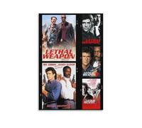 Poster Lethal Weapon - Film d'action classique Buddy Cop avec aventures explosives de la criminalité (7) - Impression sur toile moderne pour la décoration d'intérieur (60 x 90 cm)