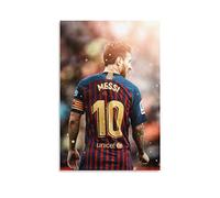 Poster Lionel Messi - Joueur de football - Winger Striker - Art - Peinture sur toile - Décoration murale - Cadeau - Décoration d'intérieur - Moderne - Sans cadre - 30 x 45 cm