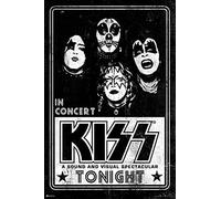 Poster « Live in Concert Kiss Band Merchandising Kiss Collectibles Kiss Collectibles Kiss Memorabilia Heavy Metal Music Merch années 1970 Retro Vintage Concert Tour Accessoires Maquillage Cool Wall Decor Poster Print Poster Art Print Poster 40,6 x 61 cm
