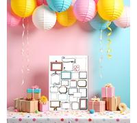 Poster livre d'or anniversaire ou mariage à remplir - format a3