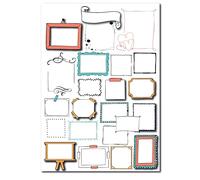 Poster " Livre d'or" Anniversaire ou Mariage à remplir | Grande Carte Cadeau | Affiche Festive A3 (42x30cm) | 23 Cases à Personnaliser avec Messages ou Photos | Décoration de Fête | Sans Cadre