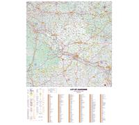 Poster - Lot-et-Garonne (119 x 85 cm) | Blay Foldex - Papier 150 g avec plastification mate