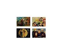 Poster lot of 4 Naruto 51 x 35,5 cm avec Calendrier Naruto 2022 en français