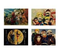 Poster lot of 4 Naruto 51 x 35,5 cm avec Calendrier Naruto 2022 en français