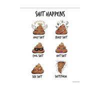 Poster Madeleine - Shit Happens 50 x 40cm