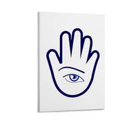 Poster main d'un diseur de bonne aventure sur toile - Décoration murale pour bureau ou maison - 30 x 45 cm