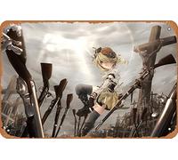 Poster Mami Tomoe Puella Magi Madoka Magica Cross Gun Anime Décoration murale rétro en métal 20,3 x 30,5 cm
