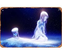 Poster Manaka Mukaido Nagi No Asukara - Décoration murale rétro en métal - 20,3 x 30,5 cm