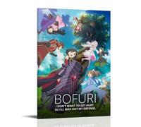 Poster manga Bofuri I Don'T Want To Get Hurt, So I'Ll Max Out My Defense 1 - Impression sur toile - Décoration murale - 40 x 60 cm - Cadre style 1