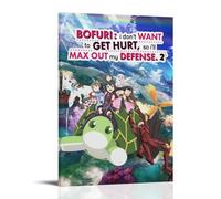Poster manga Bofuri I Don'T Want To Get Hurt, So I'Ll Max Out My Defense 3 - Décoration murale - 50 x 75 cm - Cadre style 3