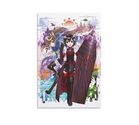 Poster manga Bofuri I Don'T Want To Get Hurt, So I'Ll Max Out My Defense pour chambre à coucher - Impression sur toile - Décoration murale - 50 x 75 cm - Style 2 sans cadre