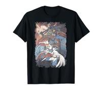 Poster Manga Gatchaman Planet Distressed T-Shirt