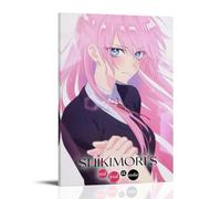 Poster manga Shikimori's Not Just A Cutie 1 pour chambre à coucher - Impression sur toile - 40 x 60 cm - Cadre style 1
