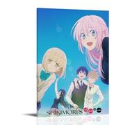 Poster manga Shikimori's Not Just A Cutie 3 - Impression sur toile - Décoration murale - Cadre style 3 - 20 x 30 cm - Cadre style 3