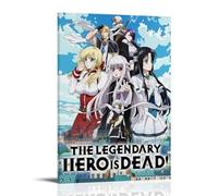 Poster manga The Legendary Hero Is Dead 1 pour chambre à coucher - Impression sur toile - 40 x 60 cm - Cadre style 1