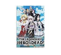 Poster manga The Legendary Hero Is Dead 1 pour chambre à coucher - Impression sur toile - 40 x 60 cm - Sans cadre - Style 1
